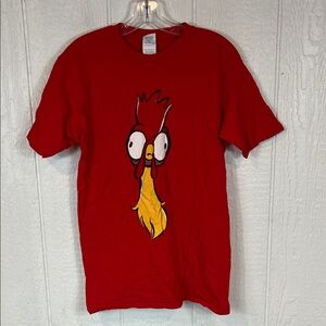 Mens Disney Hei Hei  Red Chicken Graphic Tee